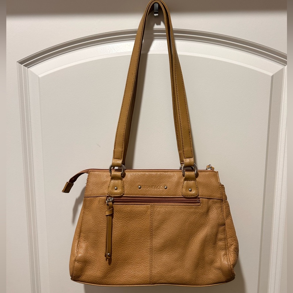 Vintage Stone & Co. Tan Leather Shoulder Bag
